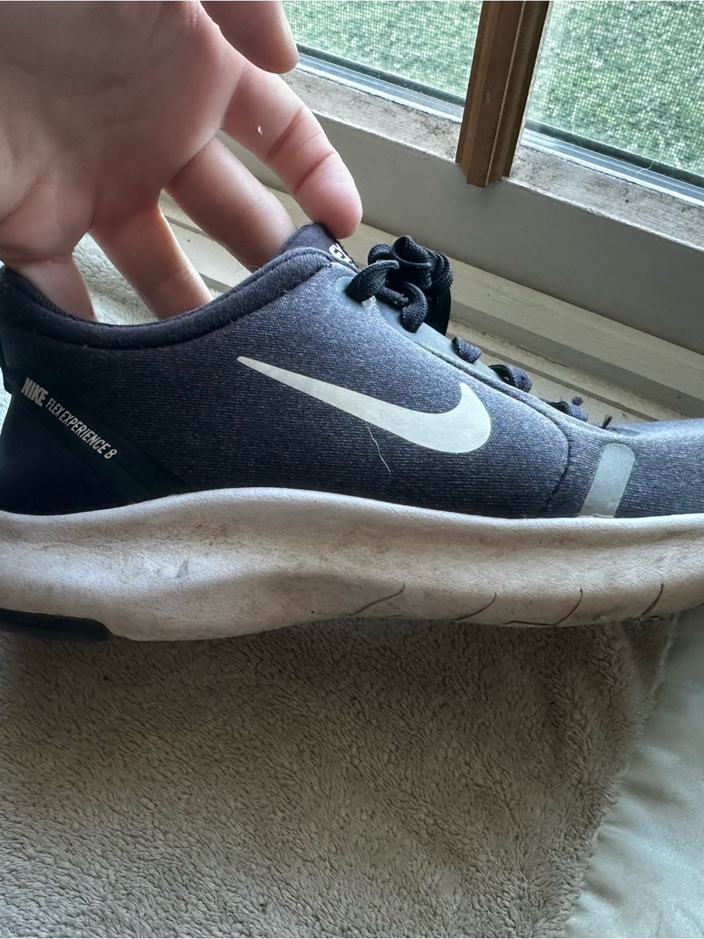 Nike Black and White Athletic Running Shoe